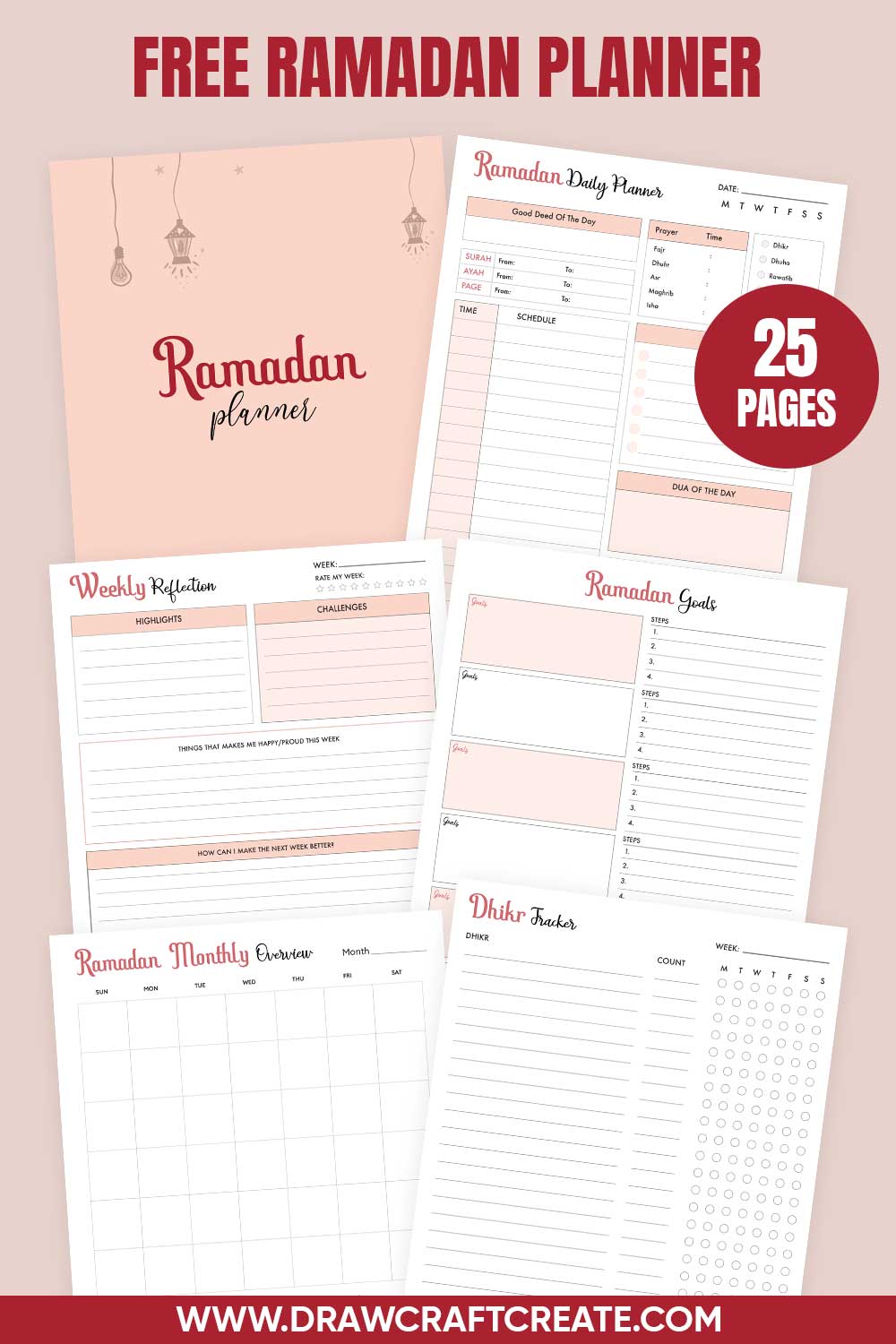 ramadan planner printable