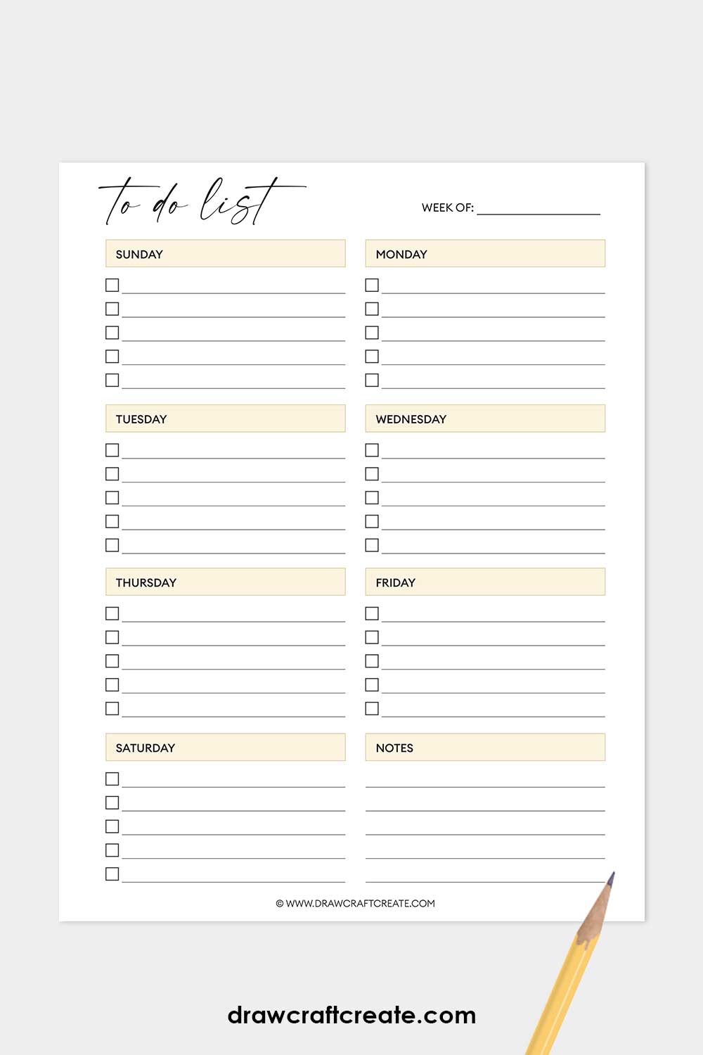 to do list planner printable