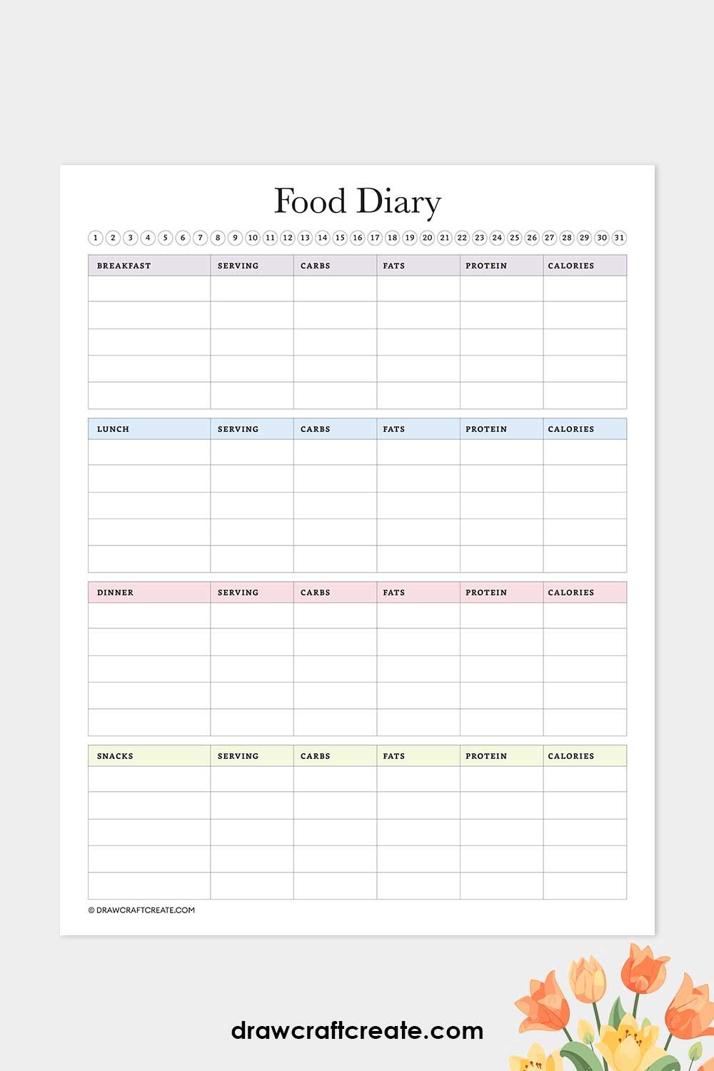 food diary