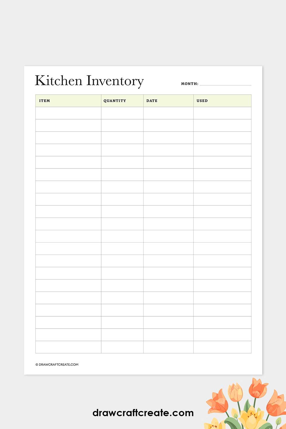 kitchen inventory