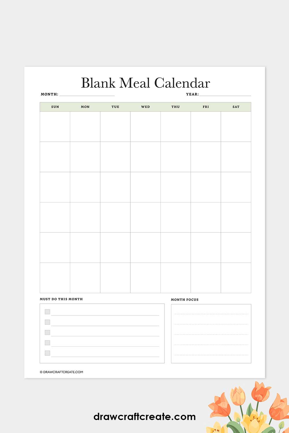 meal calendar