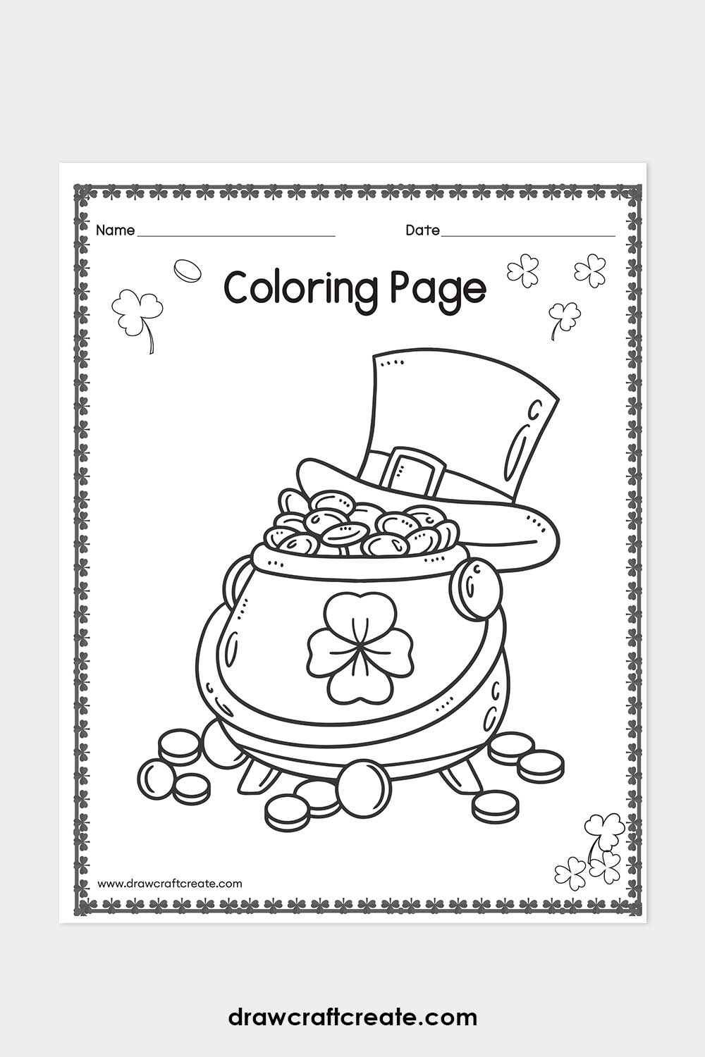 St. Patrick's Day coloring page