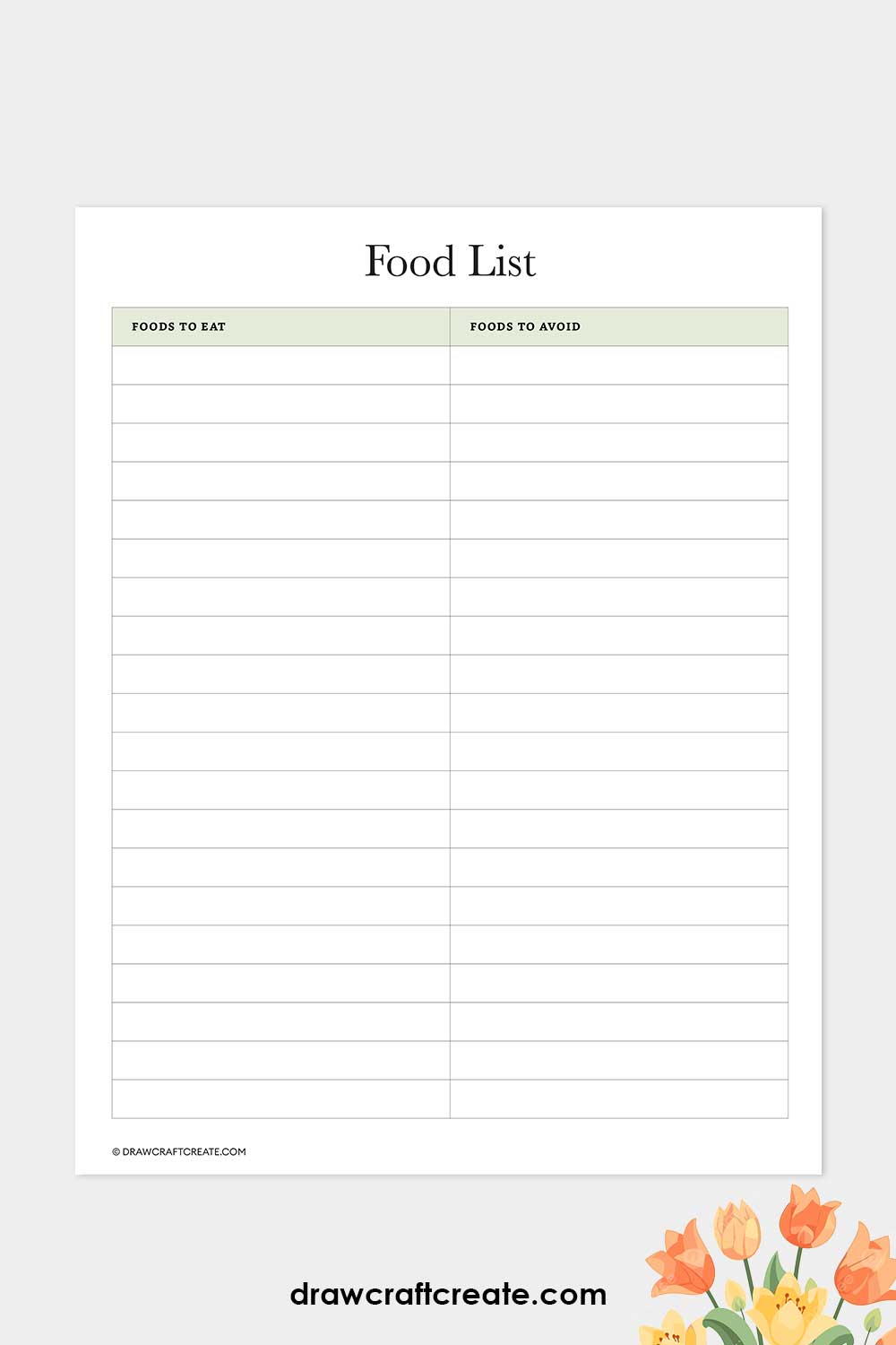 food list