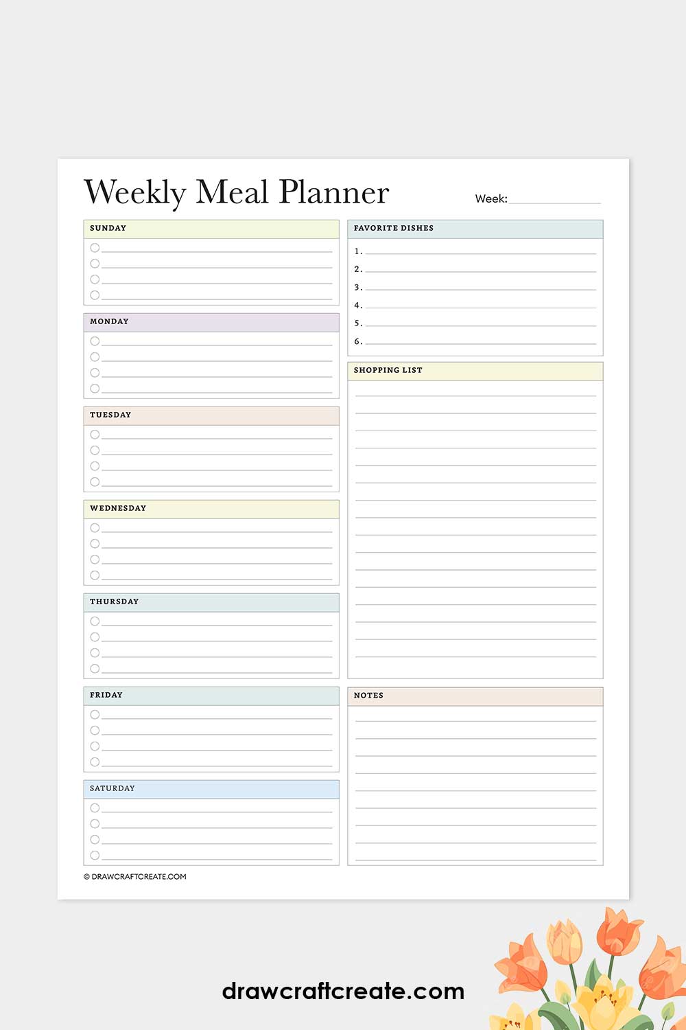 weekly meal planner