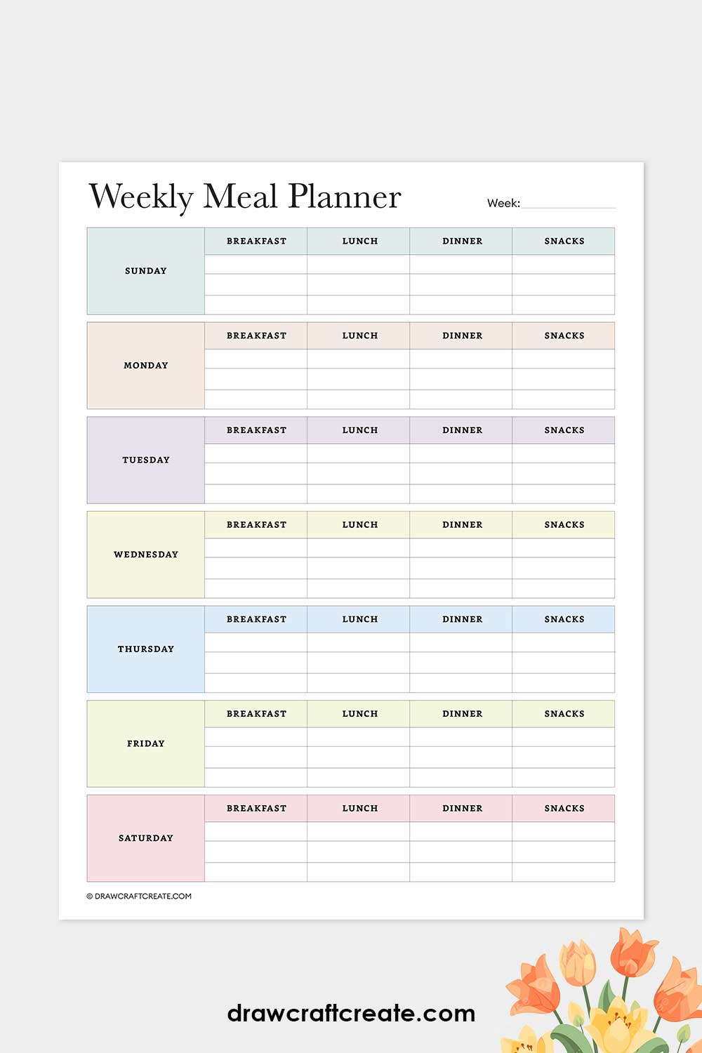 weekly meal planner