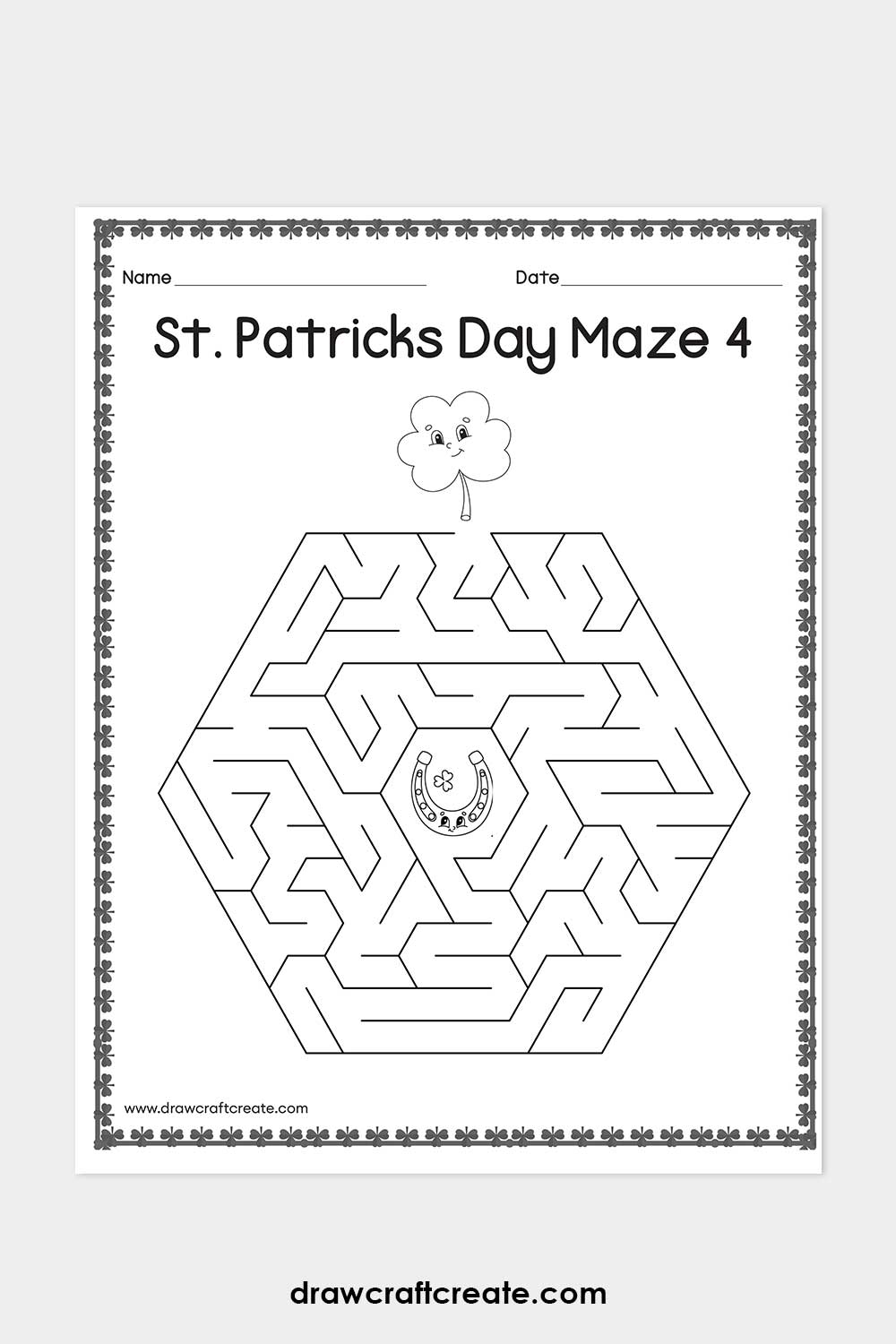 St. Patrick's Day maze