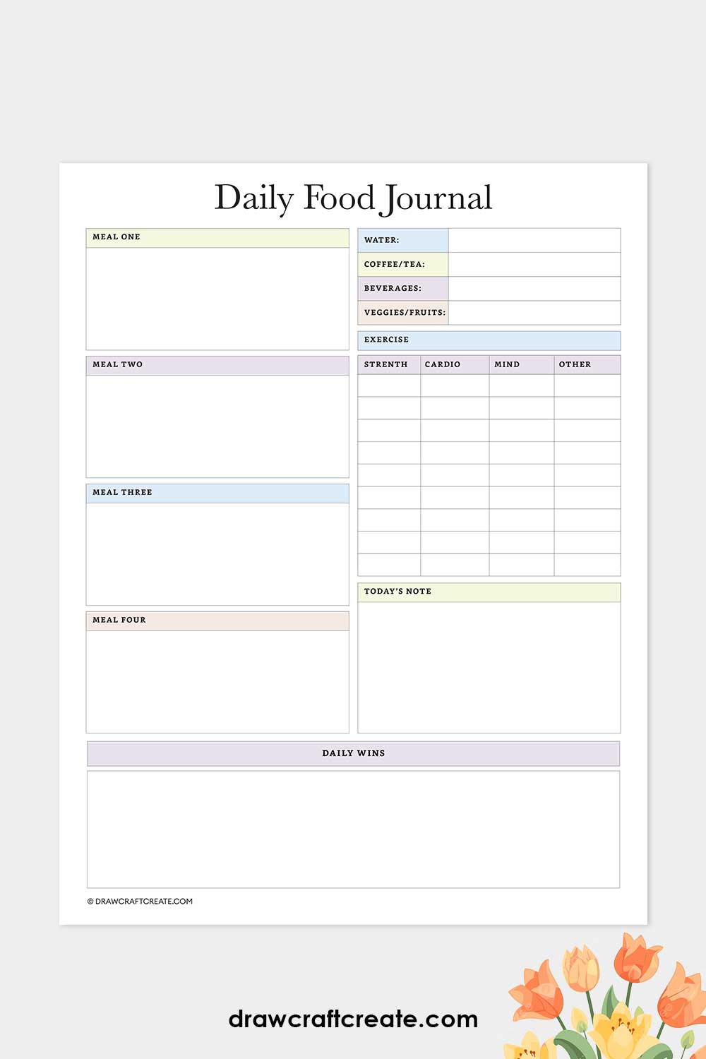 daily food journal