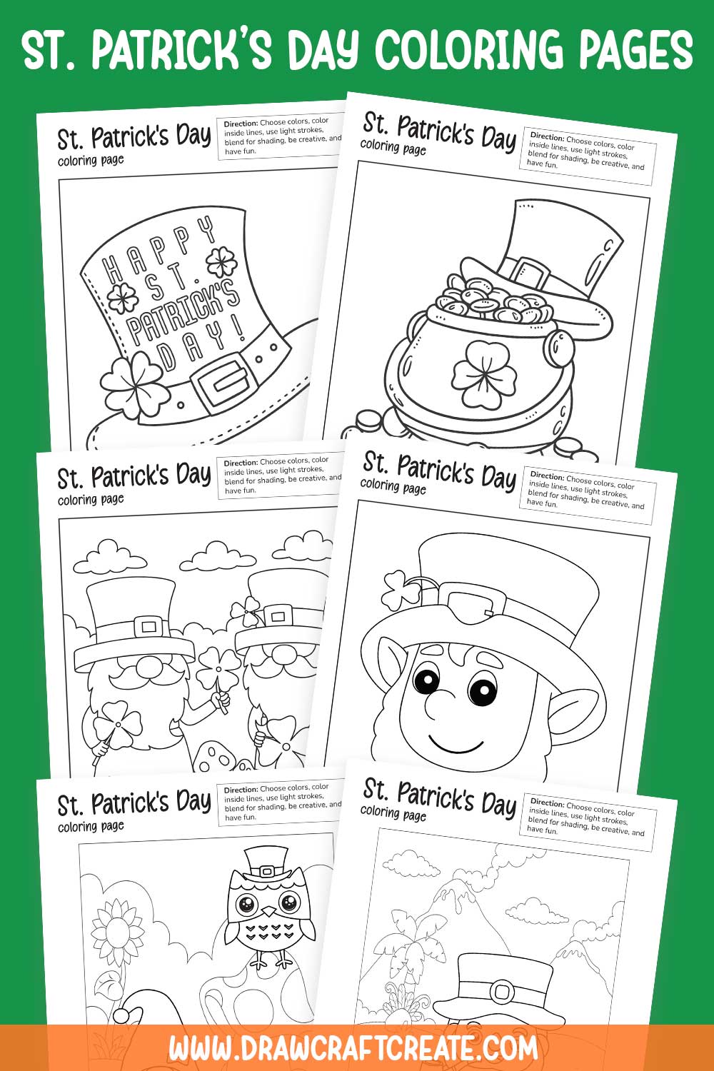 Free Printable St. Patrick's Day Coloring Pages