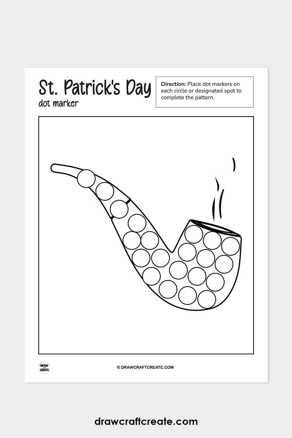 st patricks day dot marker