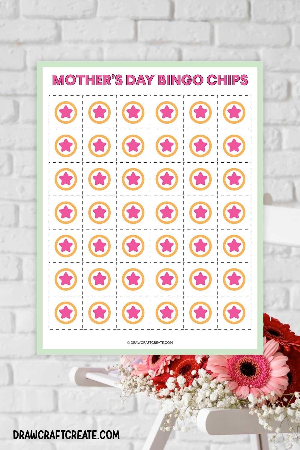 Mother's Day Bingo Chips