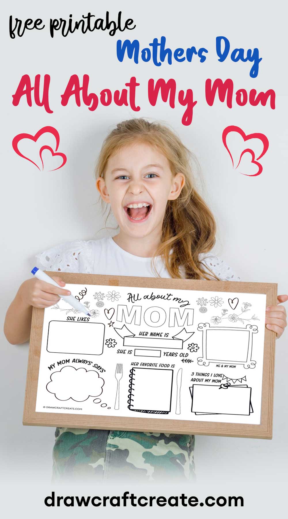 all about my mom printable