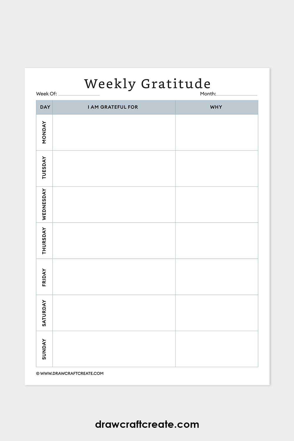 weekly gratitude