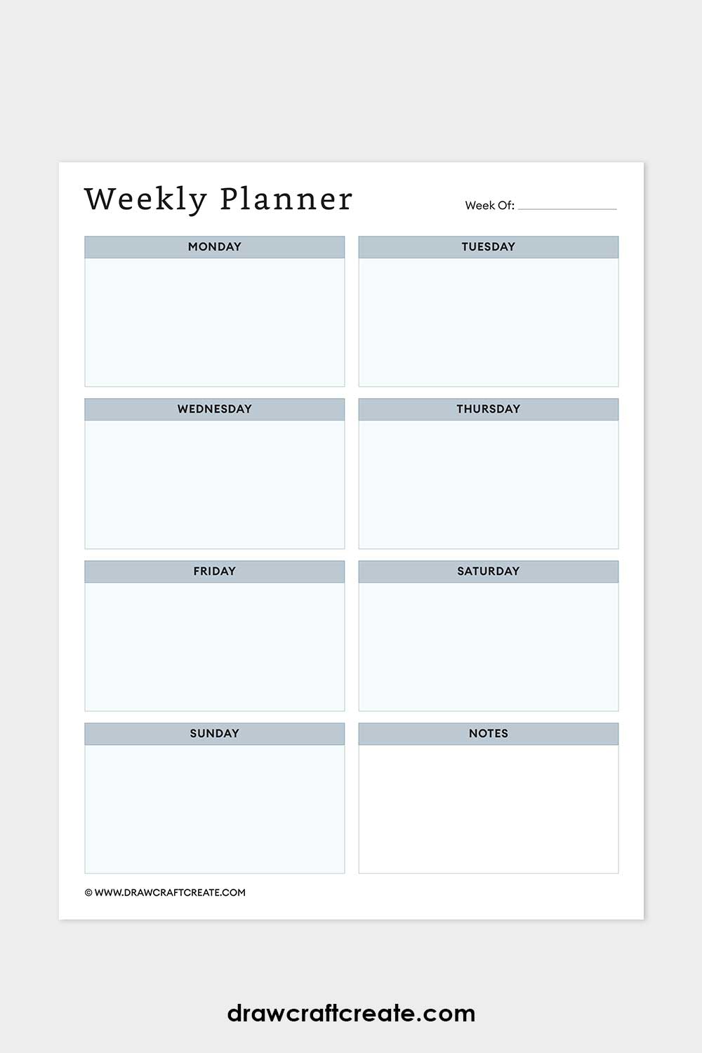 weekly planner