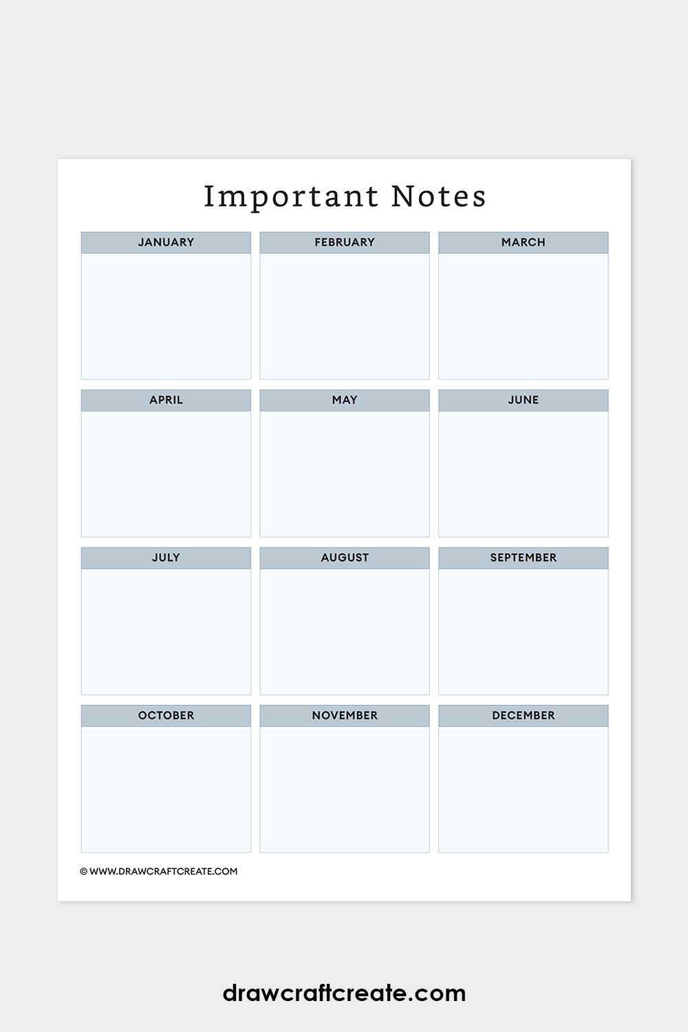 important notes