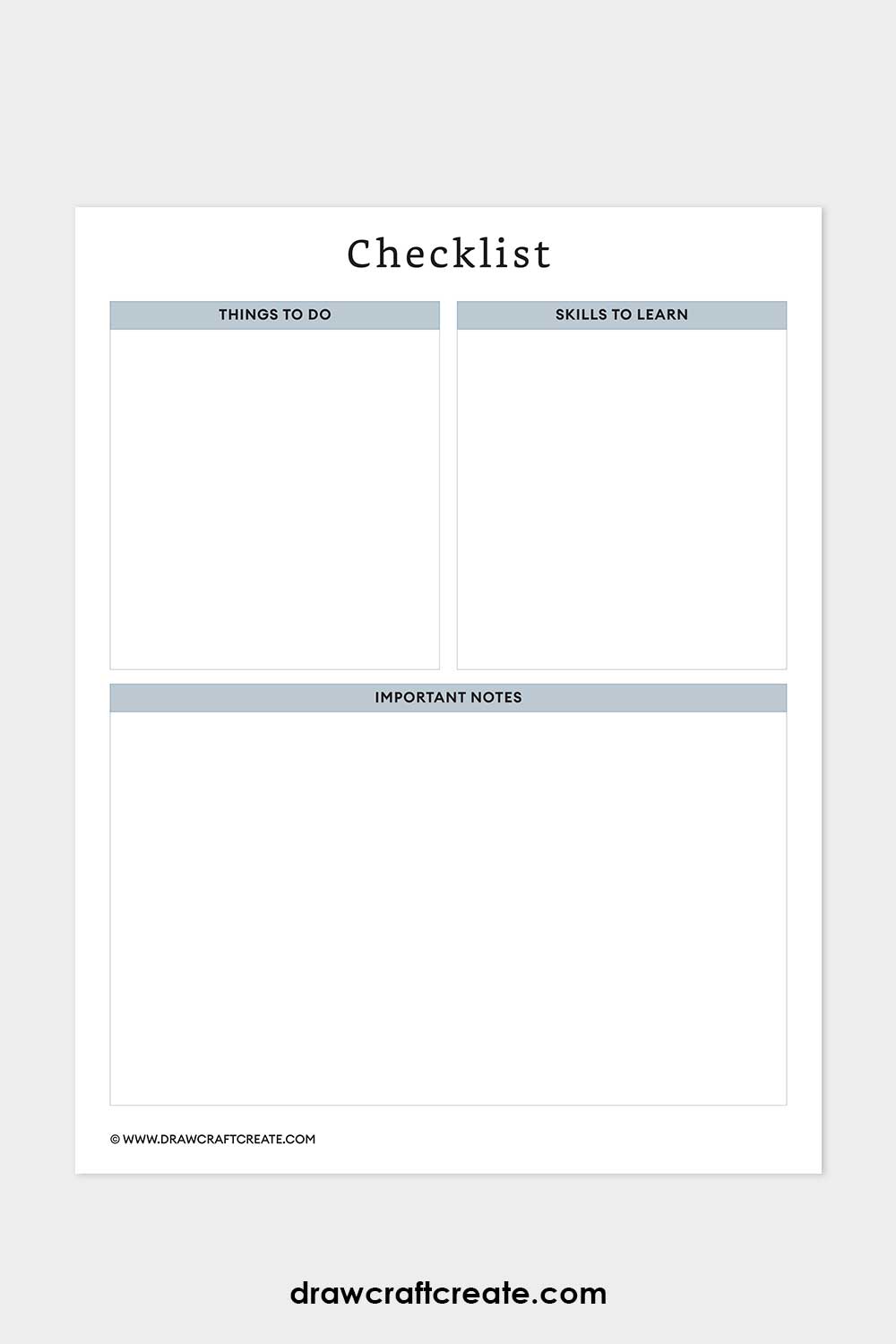 vision checklist