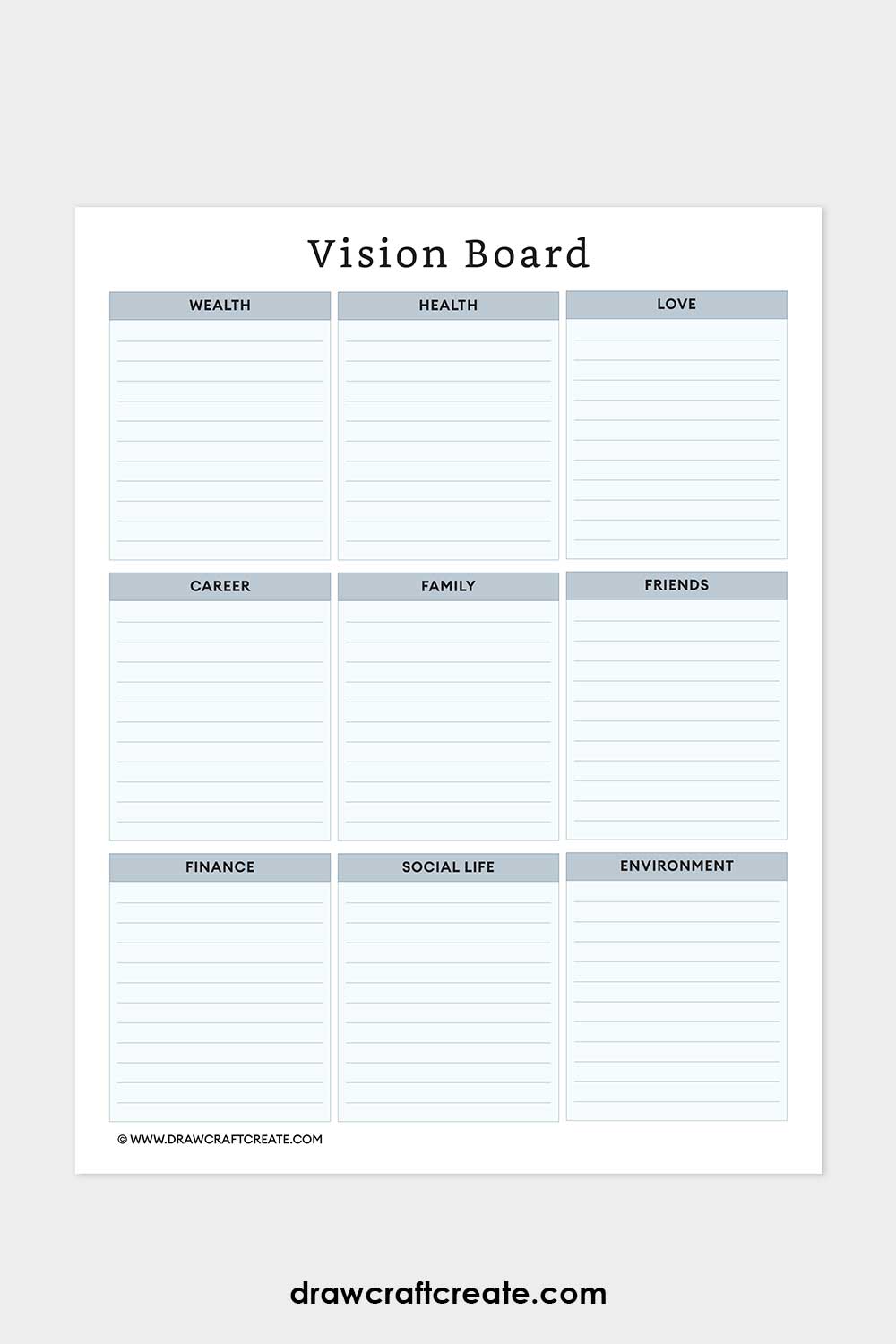 printable vision board