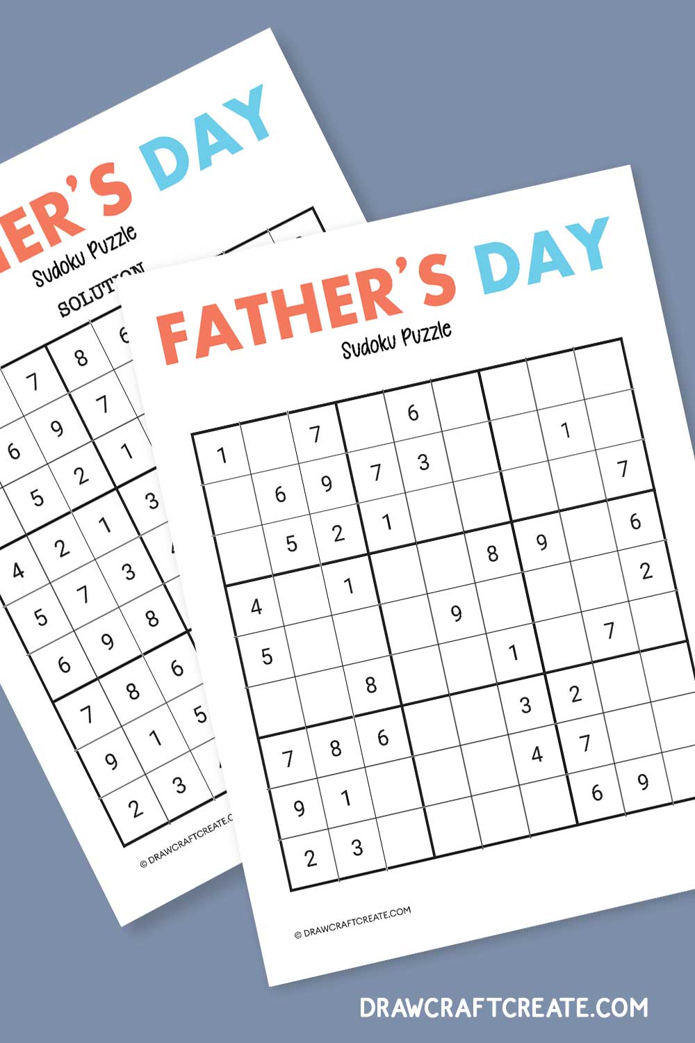 Father's Day Sudoku Puzzle