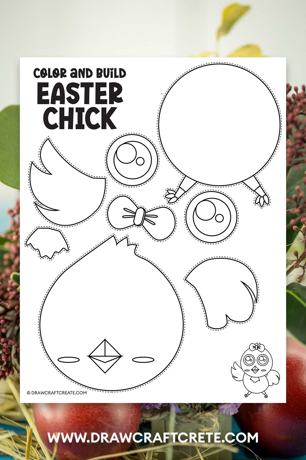 Free Printable Build a Chick Craft
