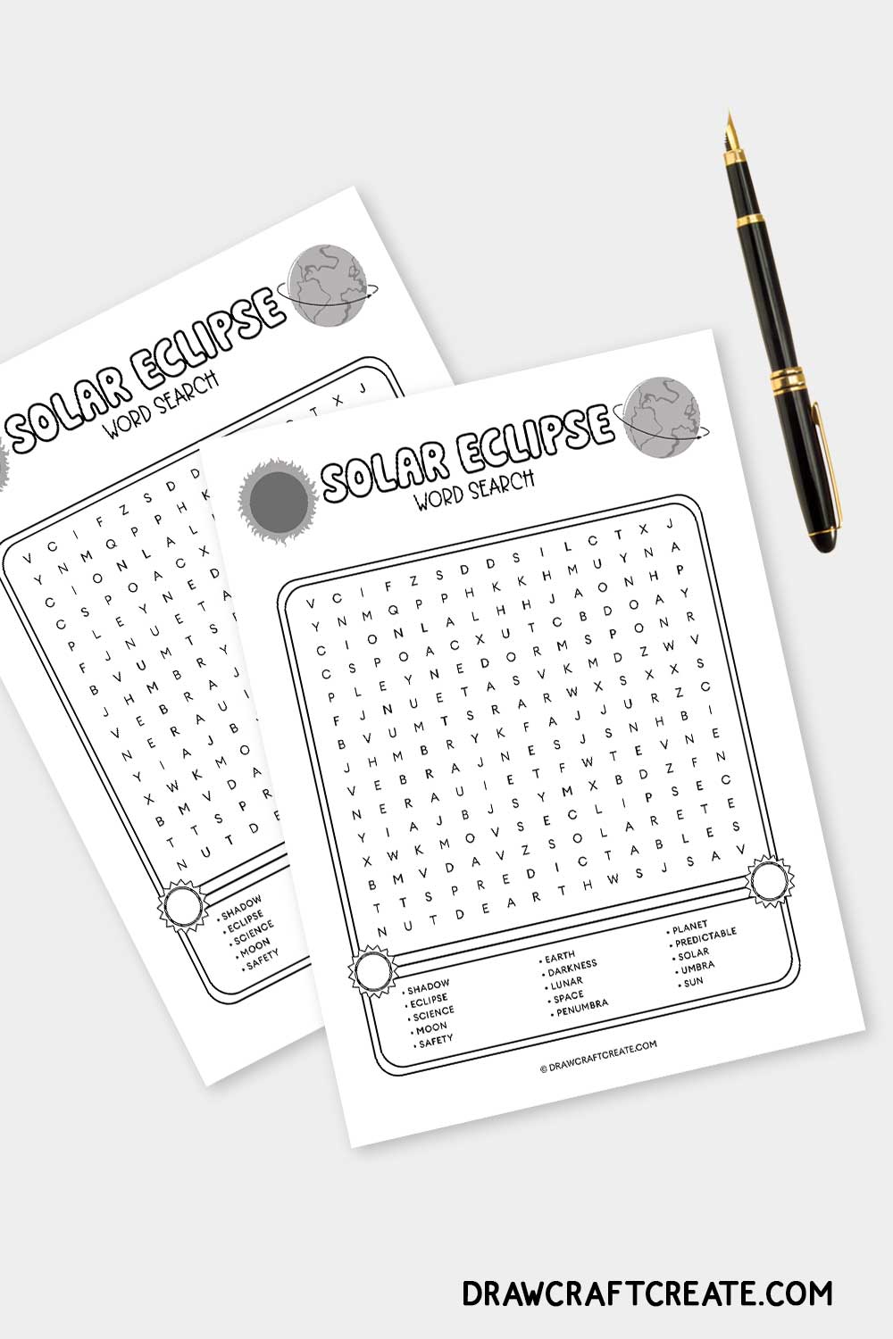 Solar Eclipse Word Search