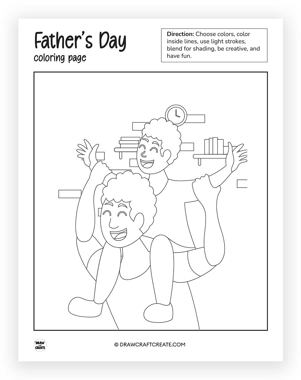 printable Father's Day Coloring Pages