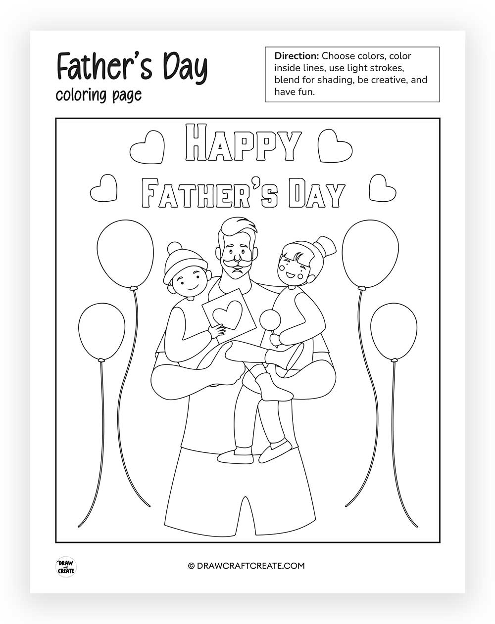printable Father's Day Coloring Pages