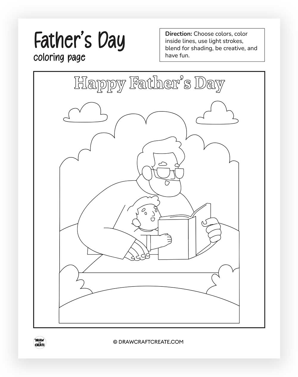 printable Father's Day Coloring Pages