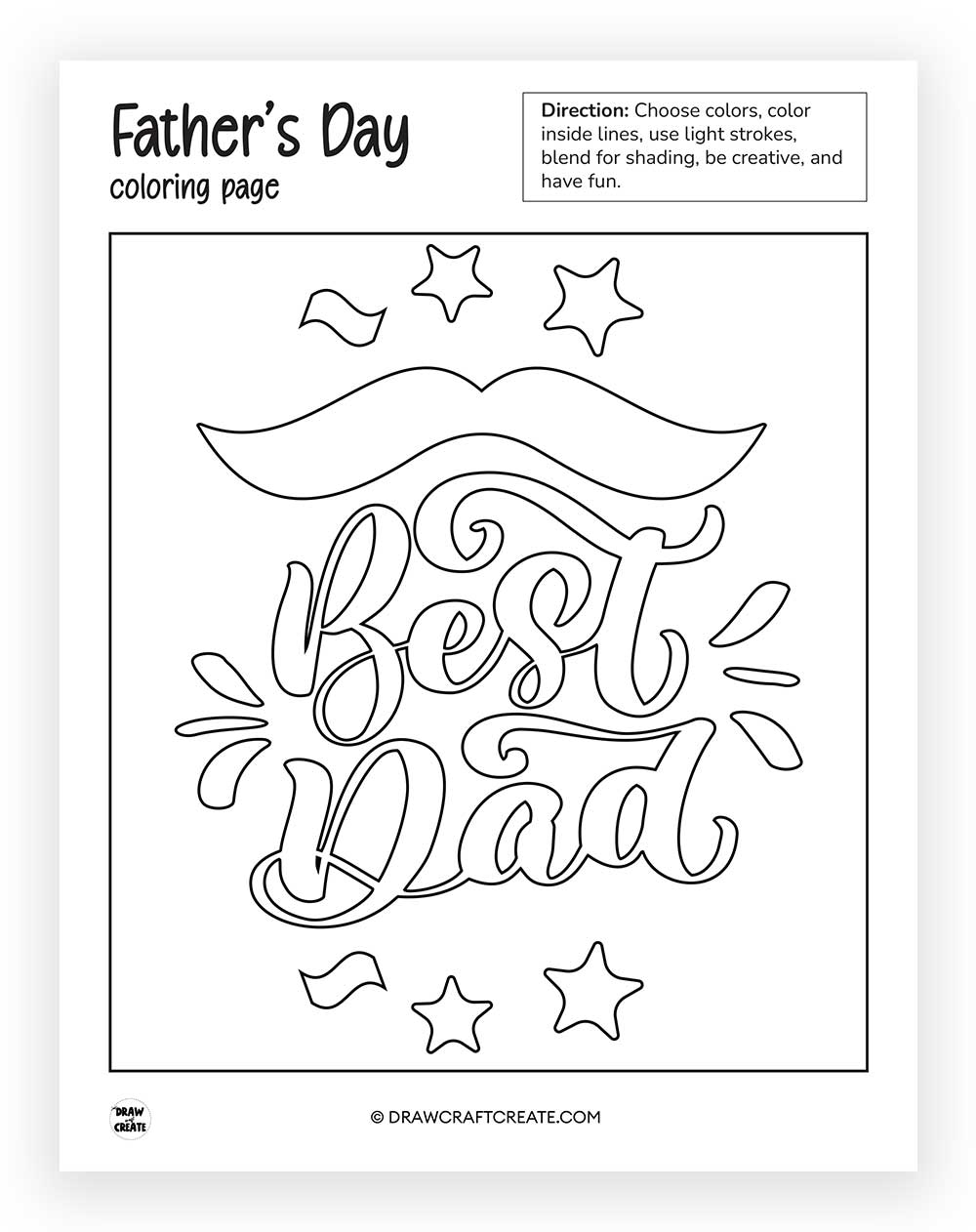 printable Father's Day Coloring Pages