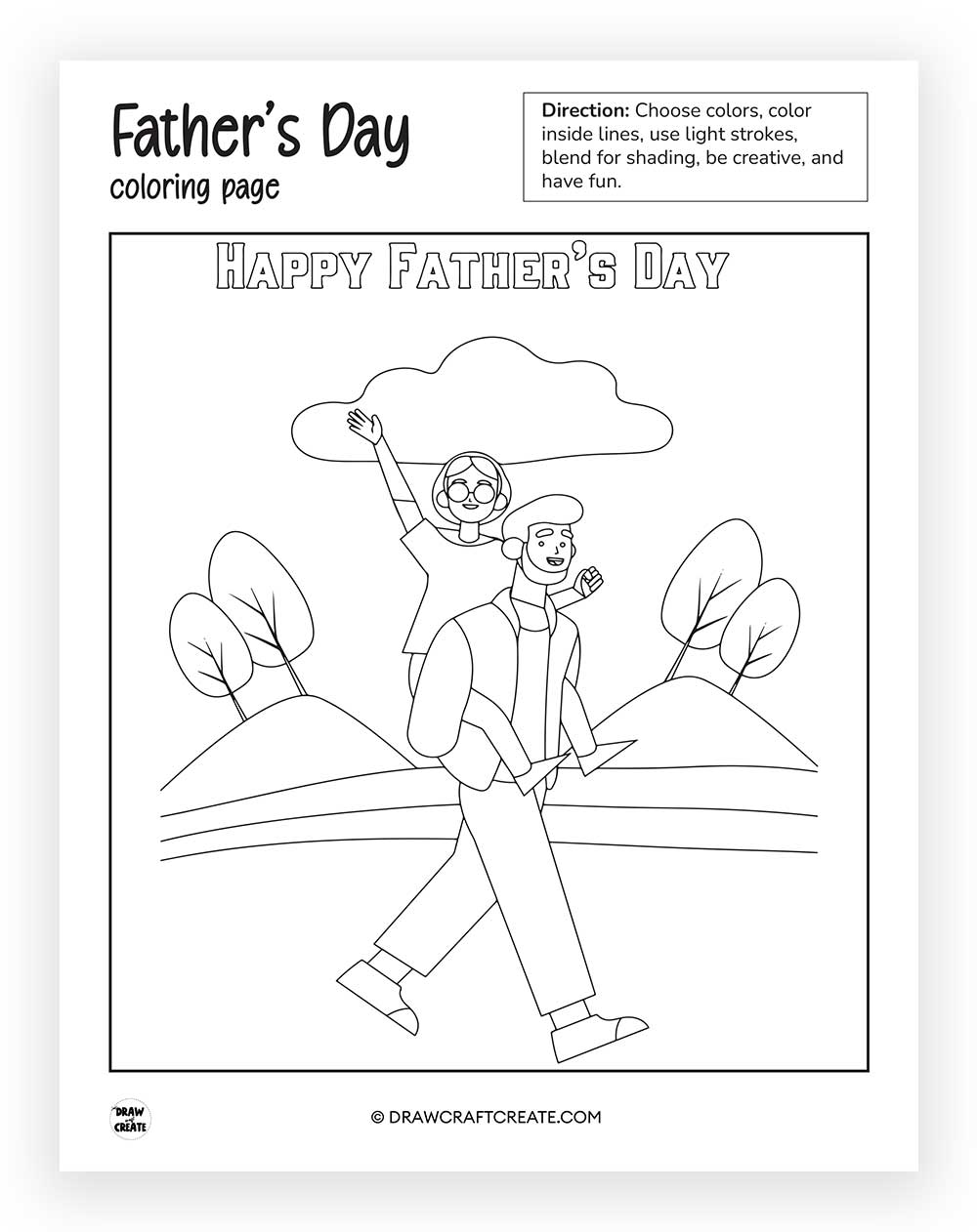 printable Father's Day Coloring Pages