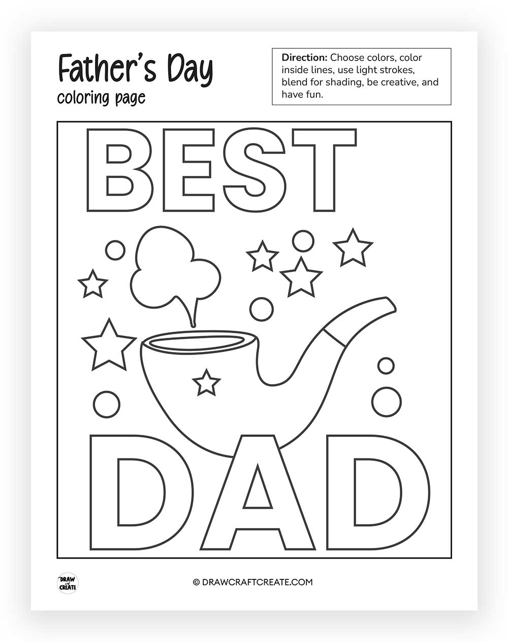 printable Father's Day Coloring Pages
