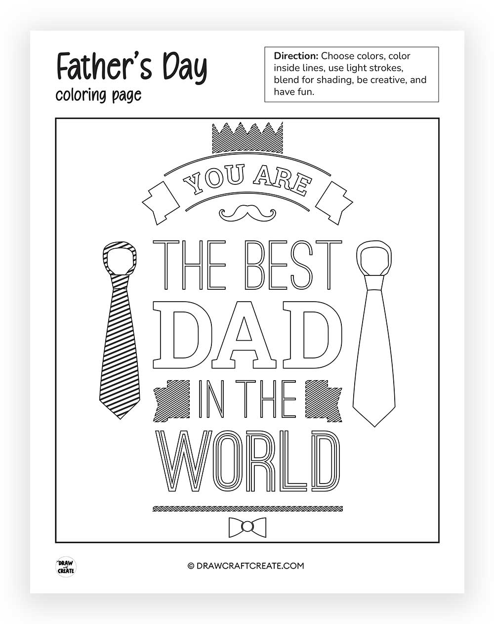 printable Father's Day Coloring Pages