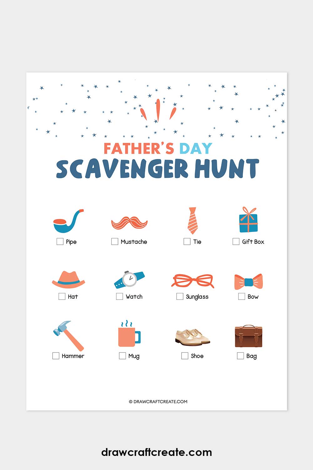 printable Father's Day Scavenger Hunt