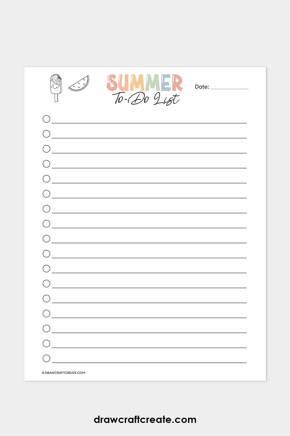 summer to do list