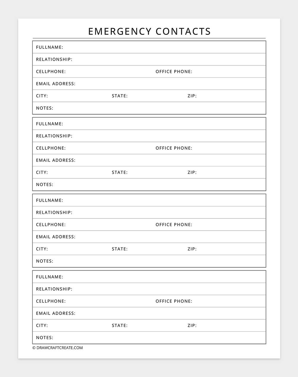emergency contact