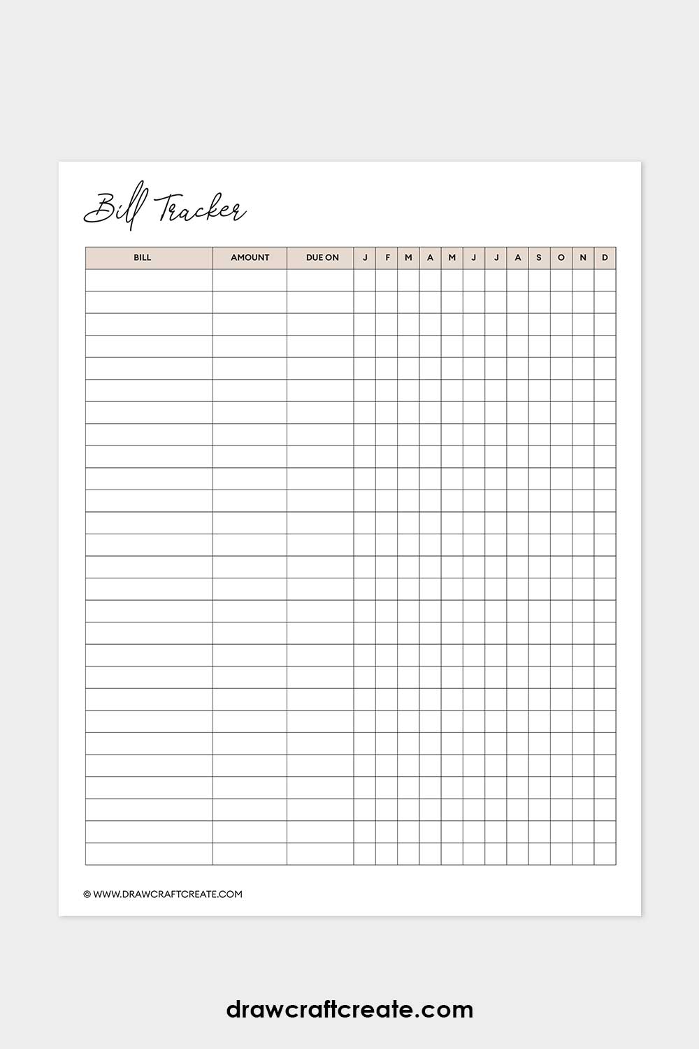 bill tracker