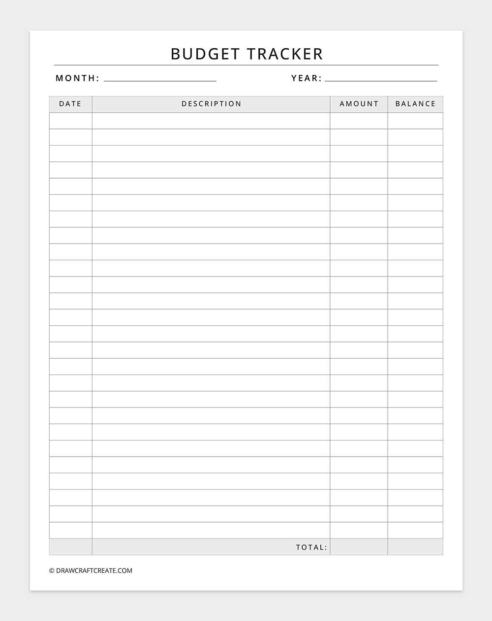 budget tracker
