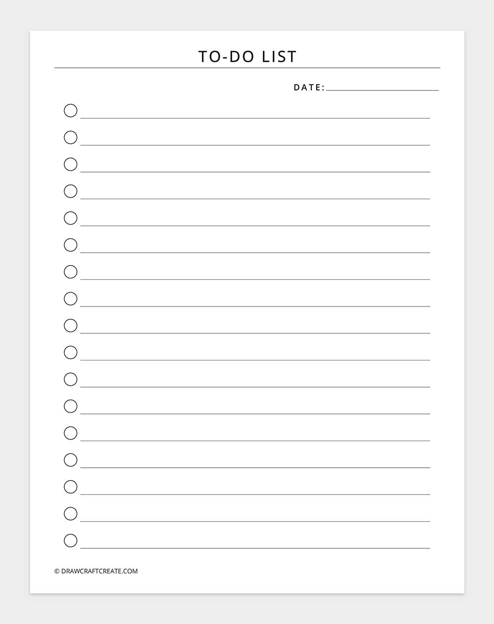 to do list