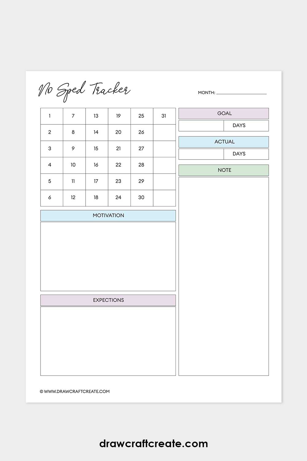 no spend tracker