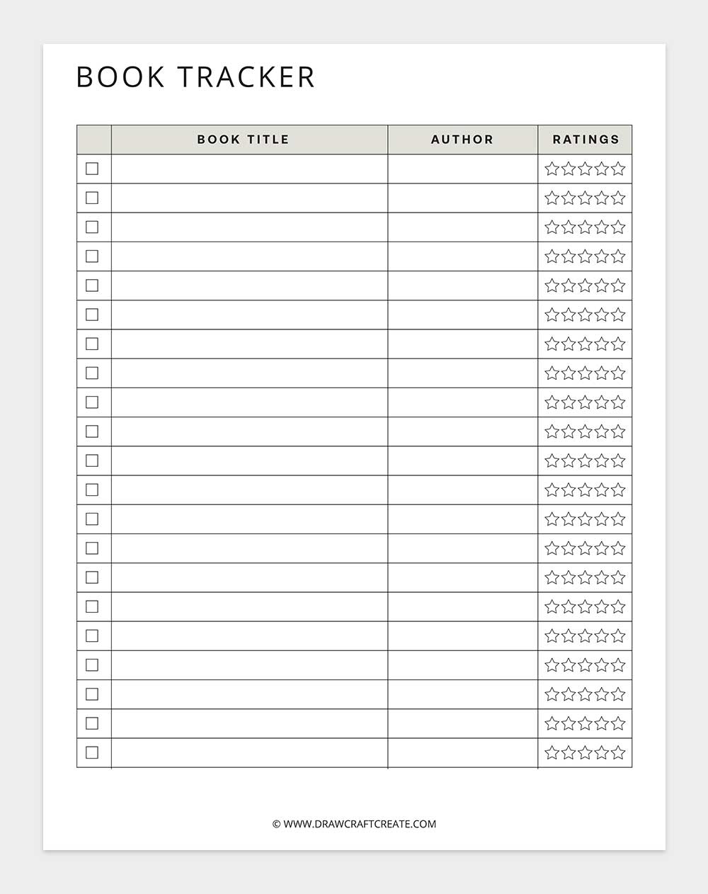 book tracker