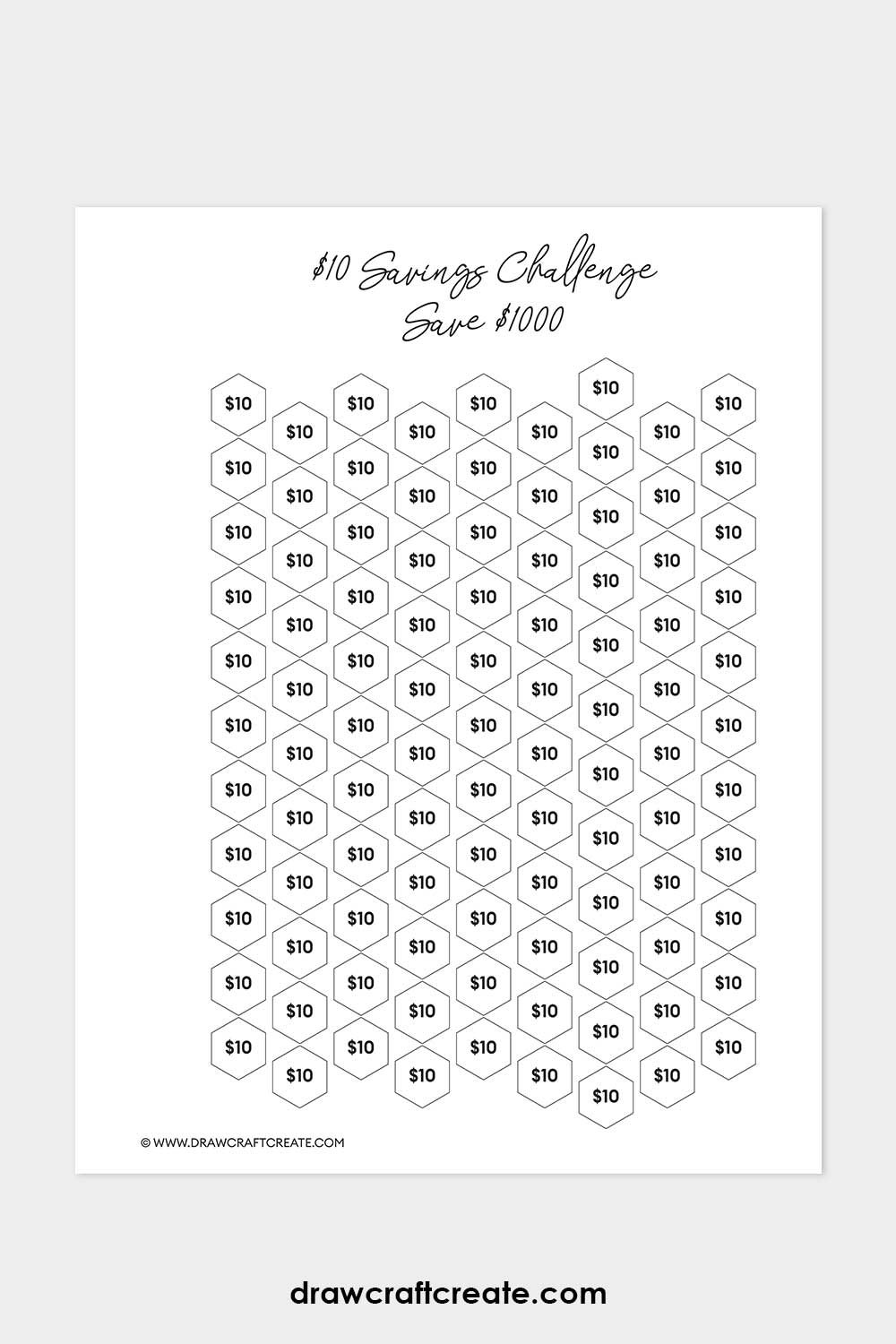 $10 savings challenge