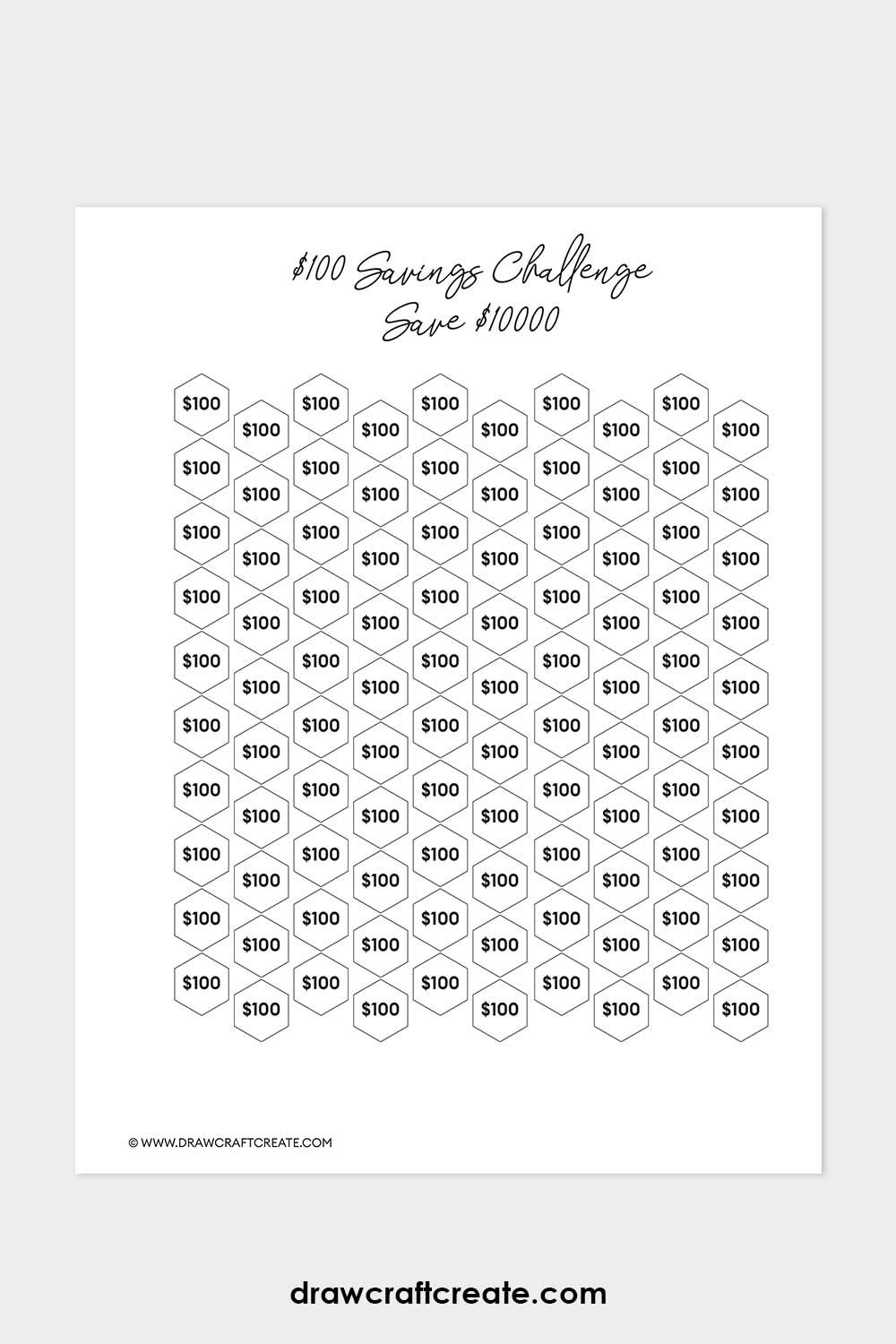 $100 savings challenge