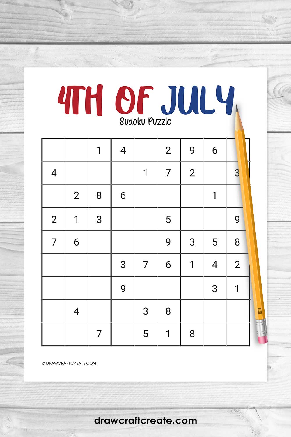 4th of july sudoku