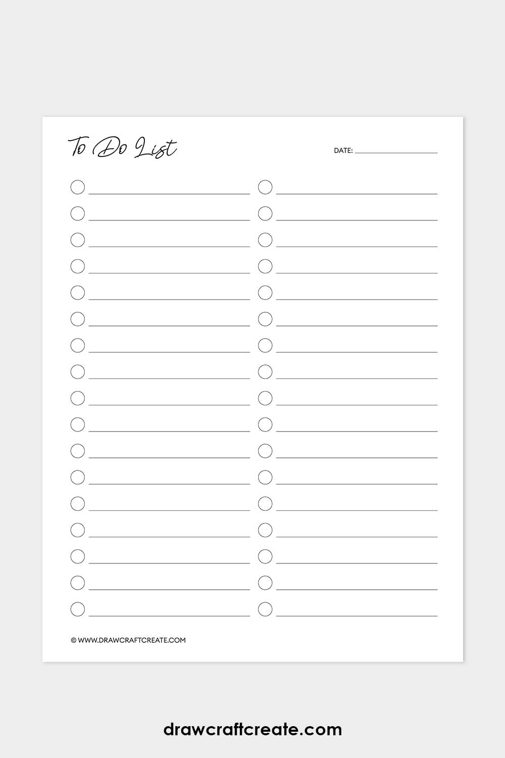to do list