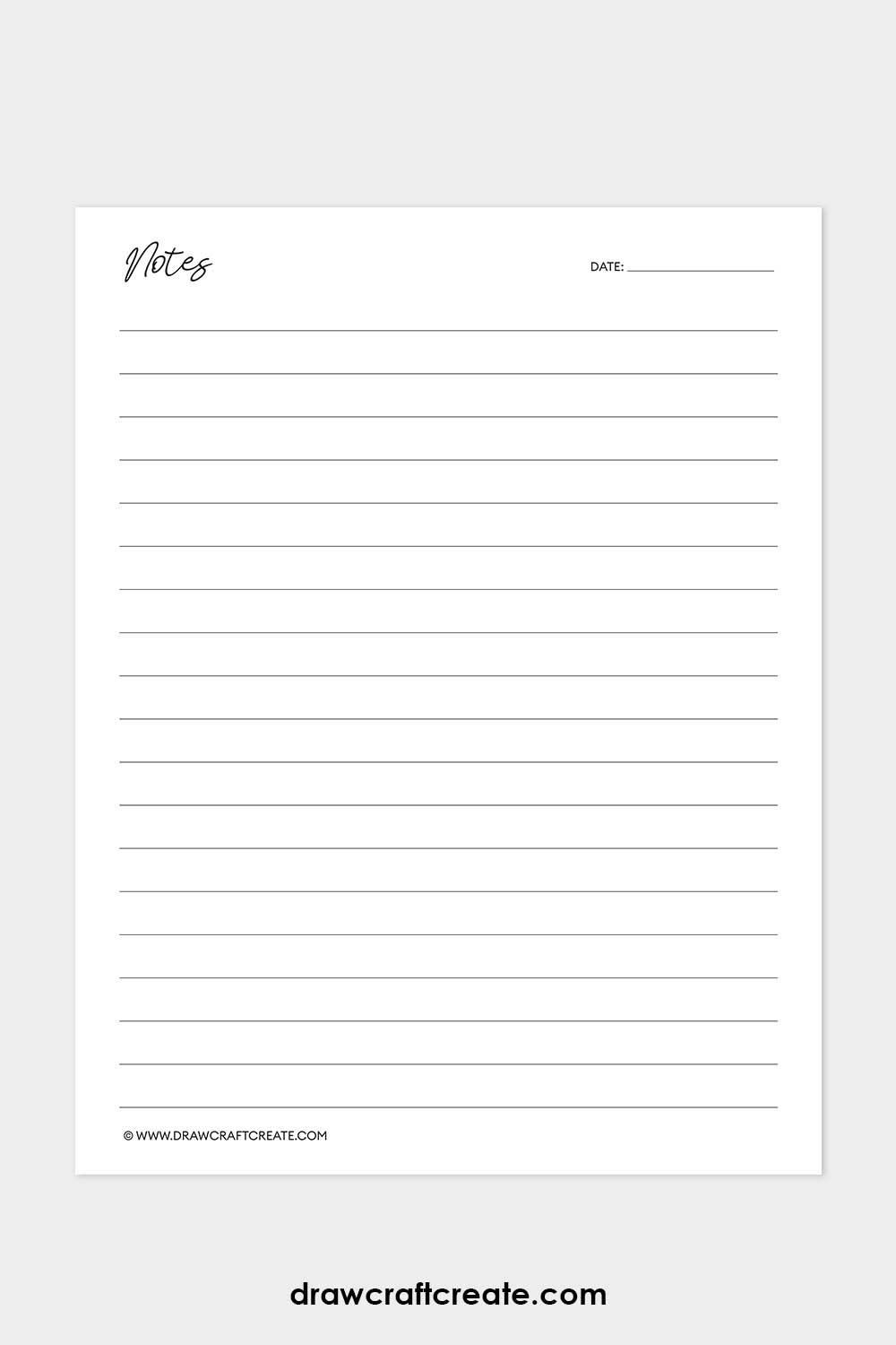 blank note taking