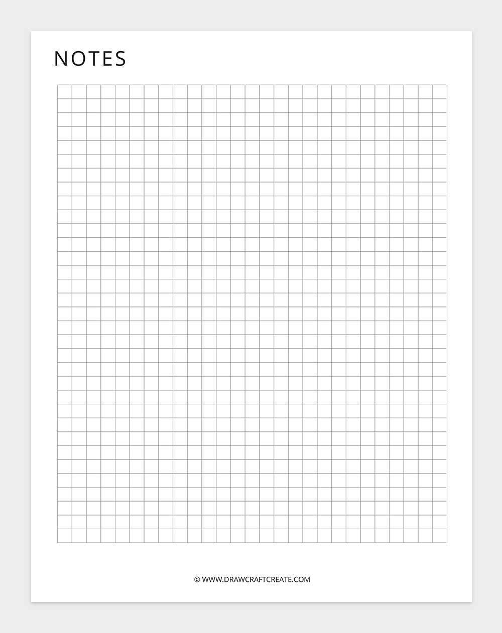 notes template