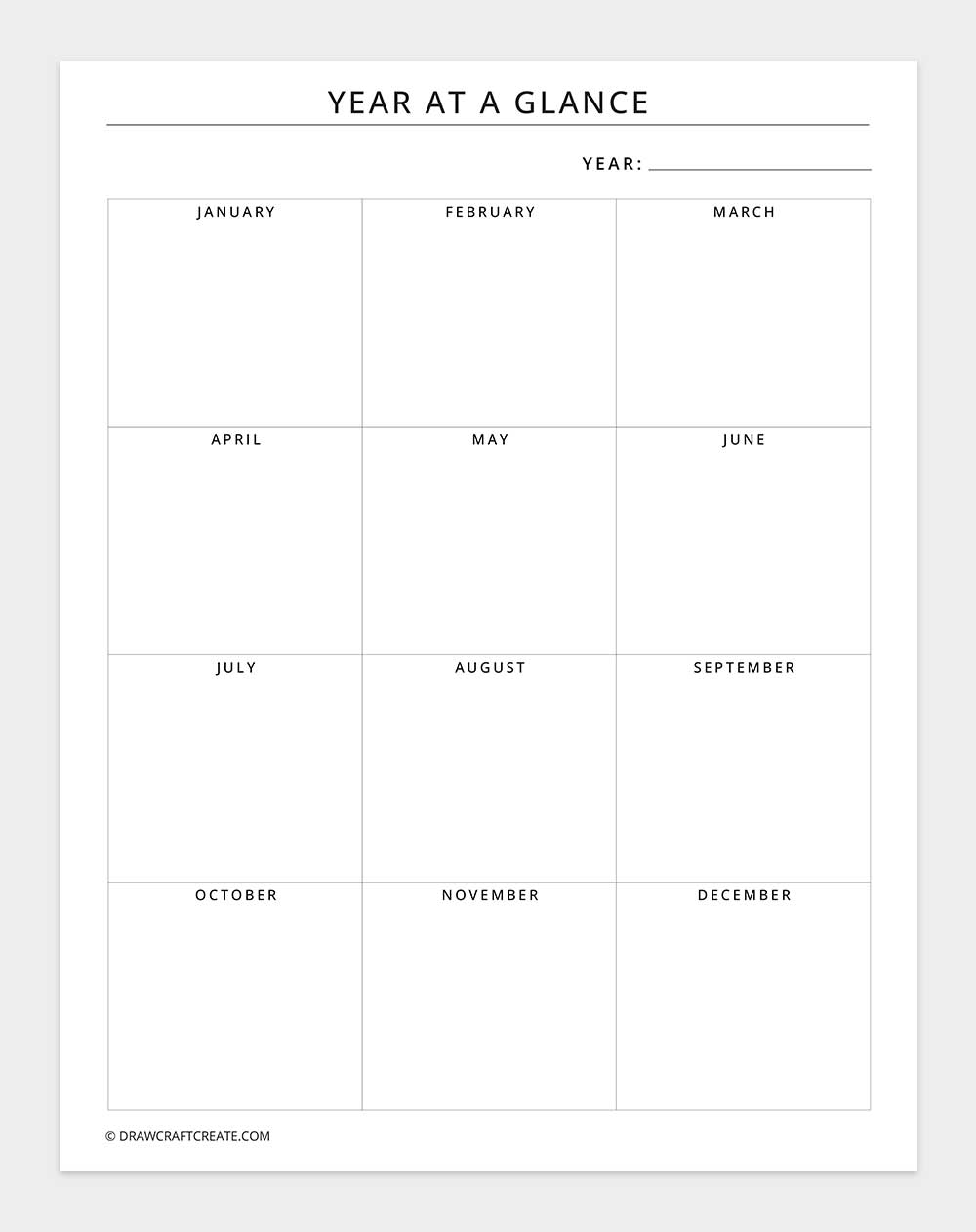 year at a glance