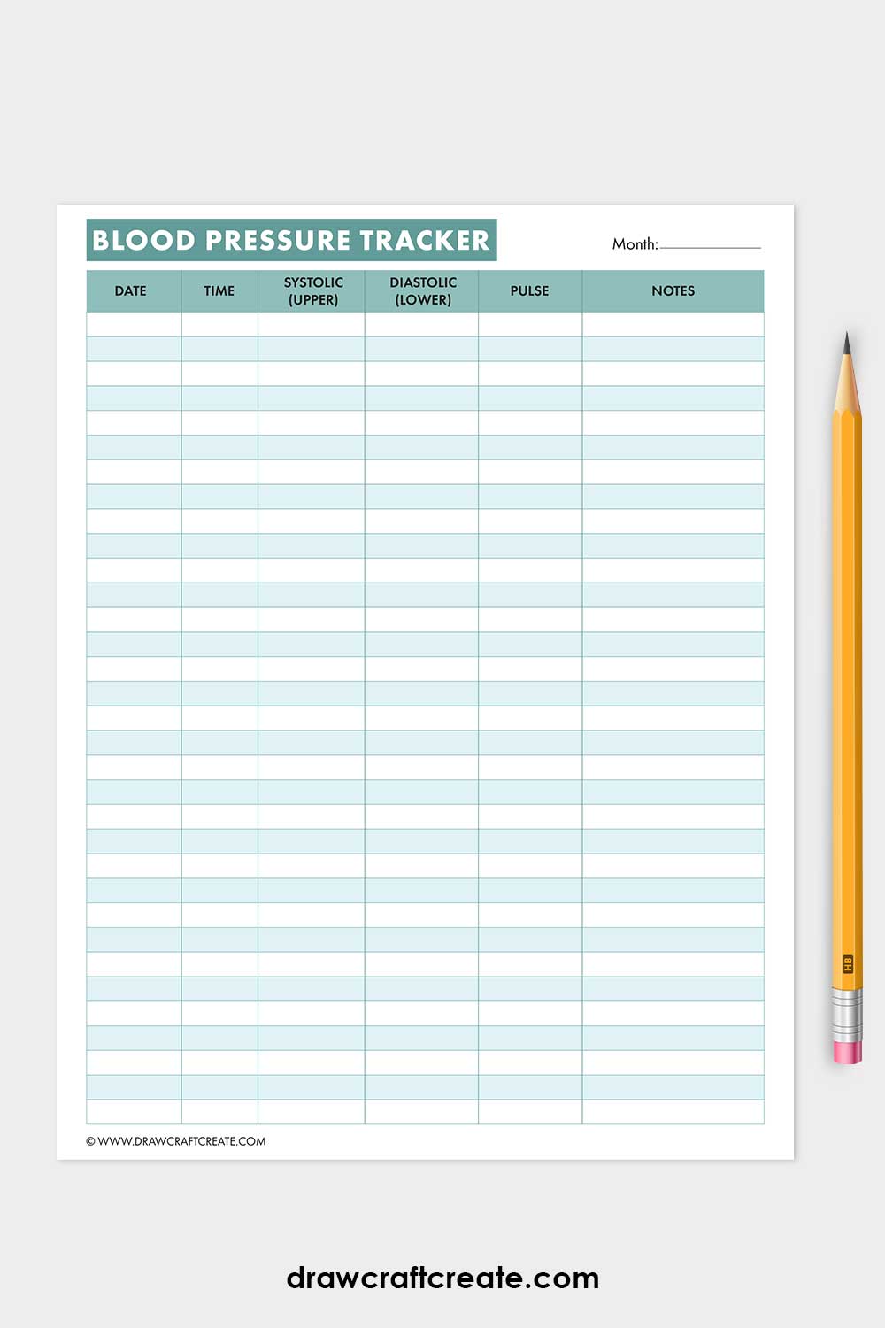 blood pressure log printable