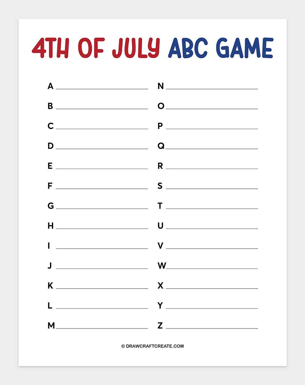 free printable 4th of july abc game