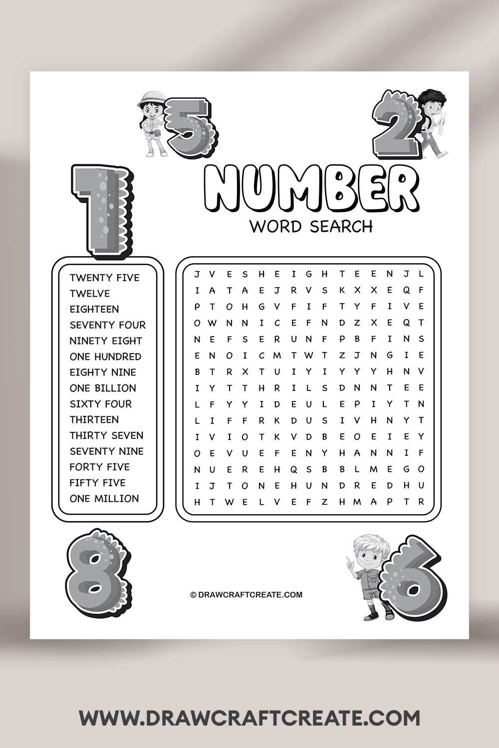 number word search