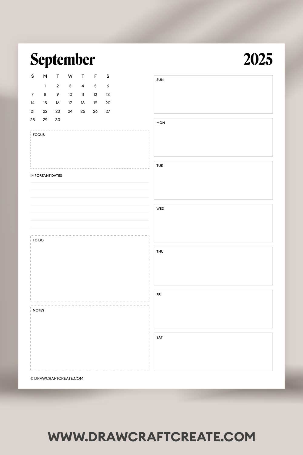 printable september 2025 calendar vertical
