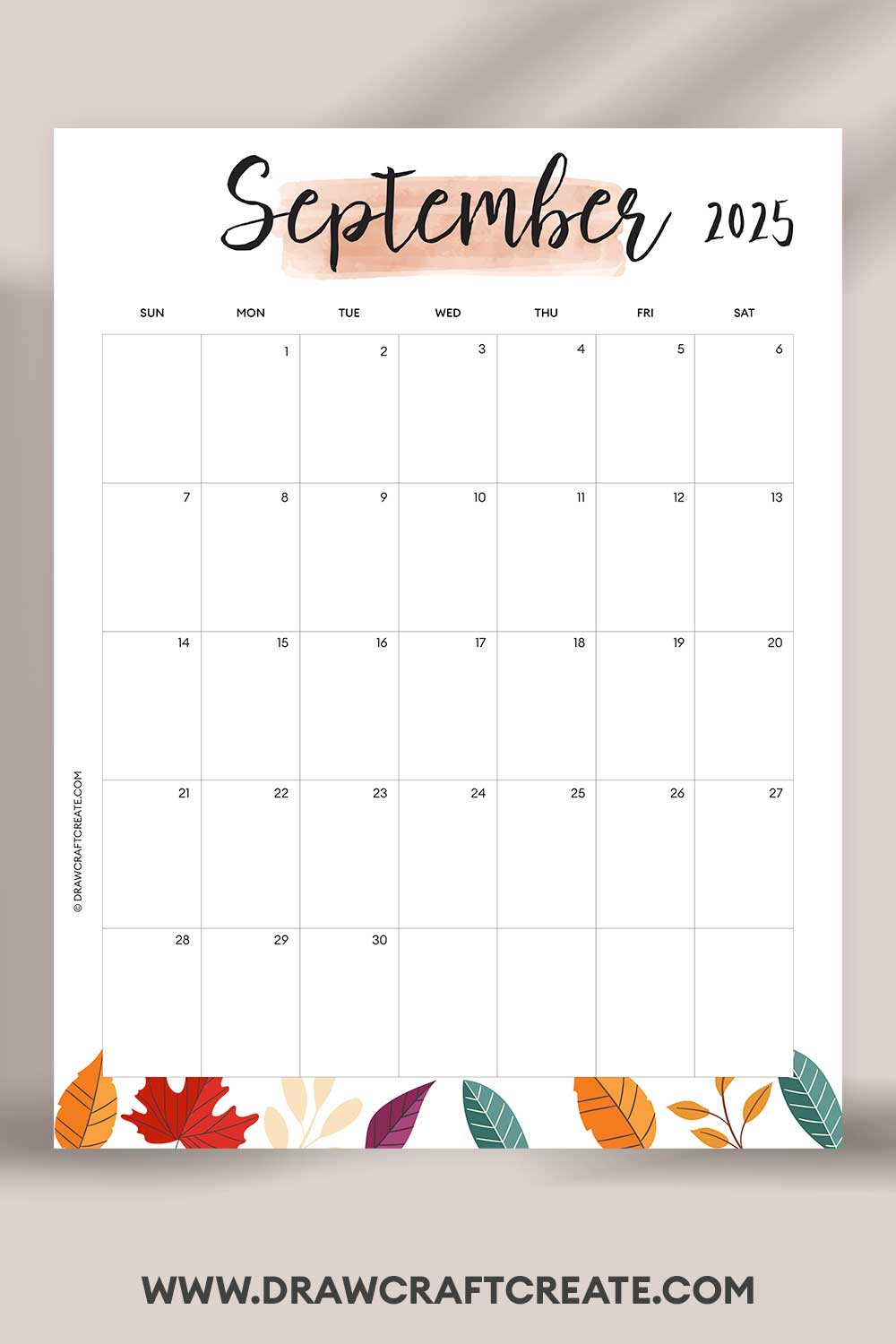 printable september 2025 calendar vertical